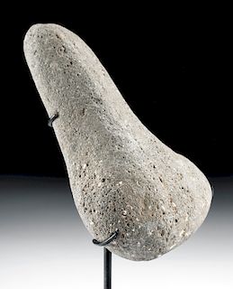 Ancient Hawaiian Basalt Poi Pounder