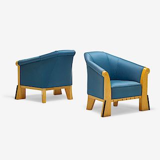 MICHAEL GRAVES Pair of lounge chairs