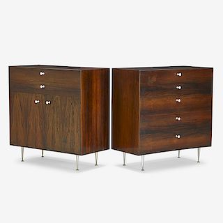 GEORGE NELSON Two Thin Edge cabinets