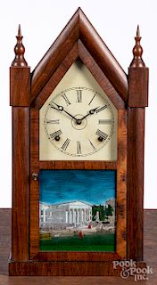 Terry, Fairbanks & Co. rosewood steeple clock