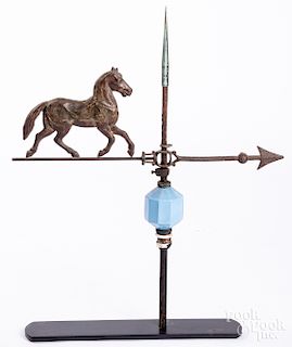 Tin horse weathervane