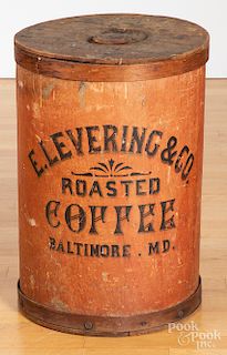 Levering & Co. pressboard coffee bin