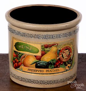 H. J. Heinz stoneware pickling crock