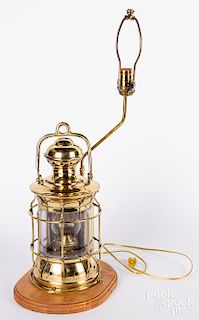 Brass ship's lantern