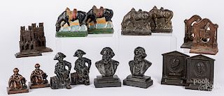 Eight pairs of bookends