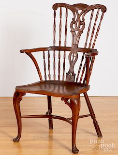 English yewwood Windsor armchair
