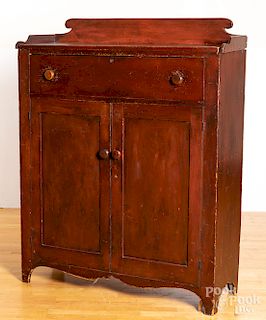 Pennsylvania red stained jelly cupboard