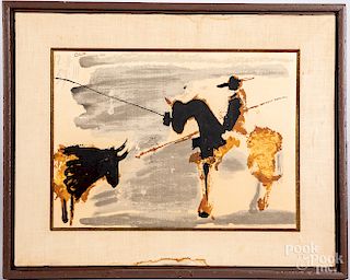 Pablo Picasso bullfighter heliogravure