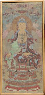 Monumental 18th C. Tibetan Thangka