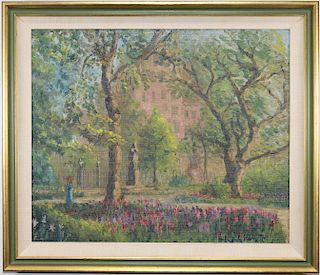 Hildegarde Hamilton (1898-1970) "Gramercy Park"