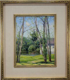 Gustave Wiegand (1870 - 1957) "In Sunapee...NH"