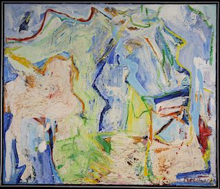 Thomas Koether (NY, FL b. 1940) "Untitled-Lime"