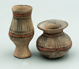 (2) Harappan Vessels - Indus Valley, 2500-1800 BC