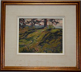 California School, 20th C. Impressionist Landscape