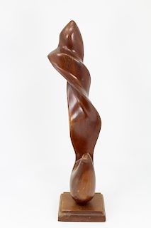 Signed, Mid Century Modern Abstract Sculpture