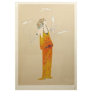 Erte (1892 - 1989) Serigraph with Embossing