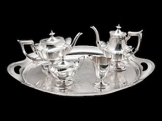 An American Silver Four-Piece Tea and Coffee Service