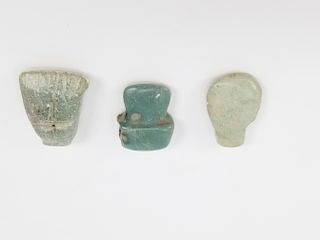 (3) Jade Pendants - Costa Rica, ca. 500-1500 AD