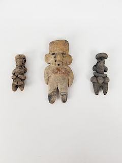 (3) Chupicuaro Figures - Mexico, ca. 400 – 100 BC