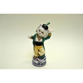 BRONTE PORCELAIN PERSIAN CAT CANDLE EXTINGUISHER