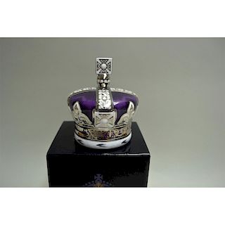 ROYAL CROWN DERBY CORONATION CROWN PAPERWEIGHT
