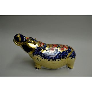 ROYAL CROWN DERBY HIPPO PAPERWEIGHT