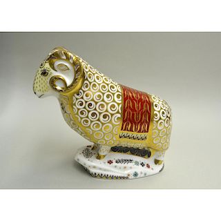 ROYAL CROWN DERBY THE RAM OF COLCHIS PAPERWEIGHT