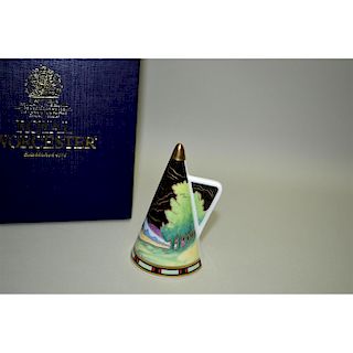 ROYAL WORCESTER PORCELAIN BLUE LAGOON CANDLE SNUFFER