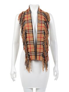 Burberry Vintage Check Cashmere Scarf, 2000s