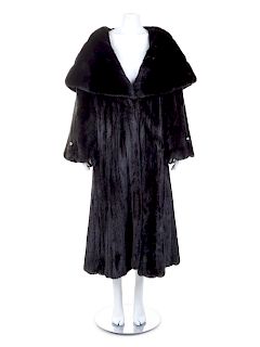 Elan Furs Long Mink Coat, 1990-2000s