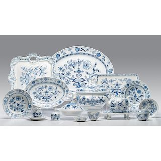 Meissen Porcelain Tableware, Blue Onion