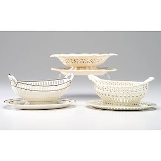Reticulated Creamware Bowls