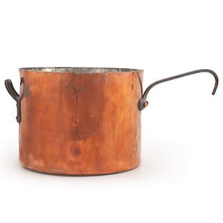 Massive Copper Cooking Pot by V. Olac & Sons, Philadelphia