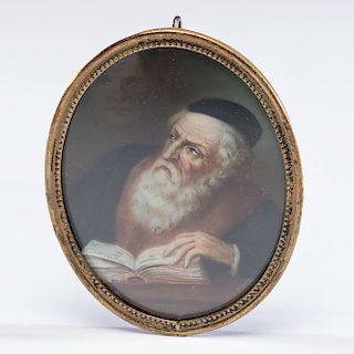 Portrait Miniature on Ivory of Bearded Scholar, Possibly Shylock