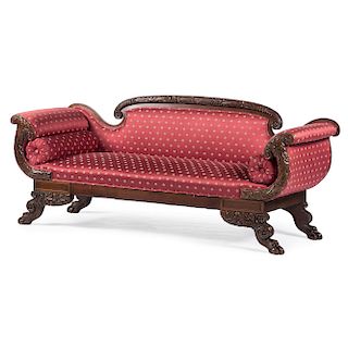 Late Classical Mahogany Sofa