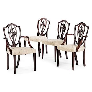 Hepplewhite-style Shield Back Chairs