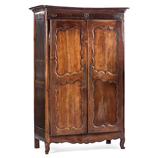Carved French Provincial Armoire