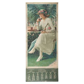 1917 Coca-Cola Calendar 