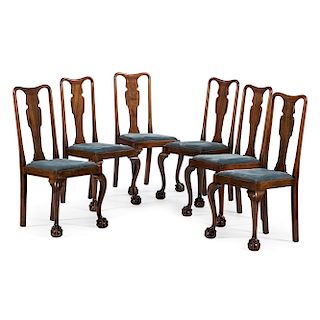 English Queen Anne-style Dining Chairs