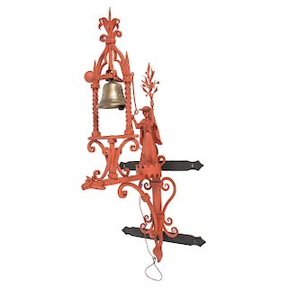 Gothic-style Cast Iron Bell Mount