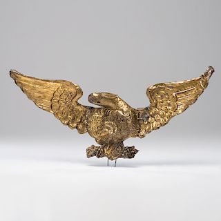 Gilt Brass Eagle Plaque