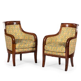Louis Philippe Barrel Back Chairs