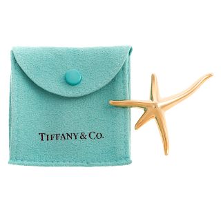 A Ladies Tiffany & Co Starfish Pin in 18K