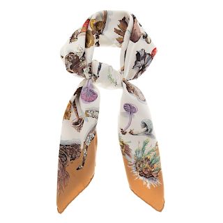 A Hermes “Champignons” Scarf 90