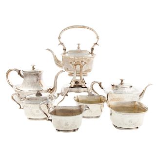 Whiting & Co. Silver 7-pc Coffee & Tea Service