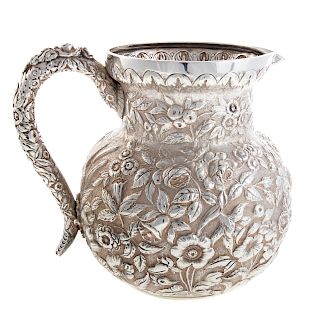 S. Kirk & Son Sterling Repousse Water Pitcher