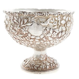 A. E. Warner Sterling Silver Repousse Center Bowl
