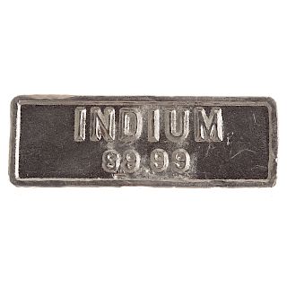 99.99% Bar of Indium 318.4 grams