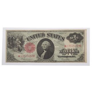 1917 $1 Legal Tender STAR Note FR.39 AU58++