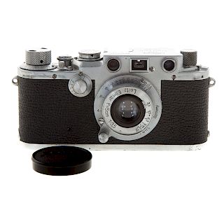 Leica III F Camera With Leitz Elmar Lens
